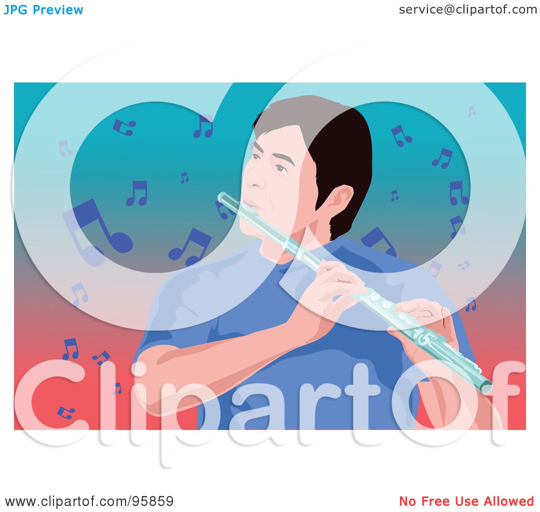 Flute Blue clipart #10, Download drawings