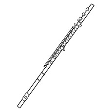 Flute coloring #19, Download drawings