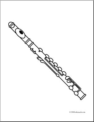 Flute coloring #5, Download drawings