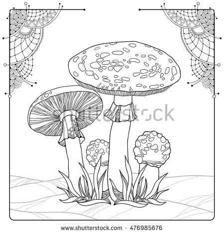 Fly Agaric coloring #8, Download drawings