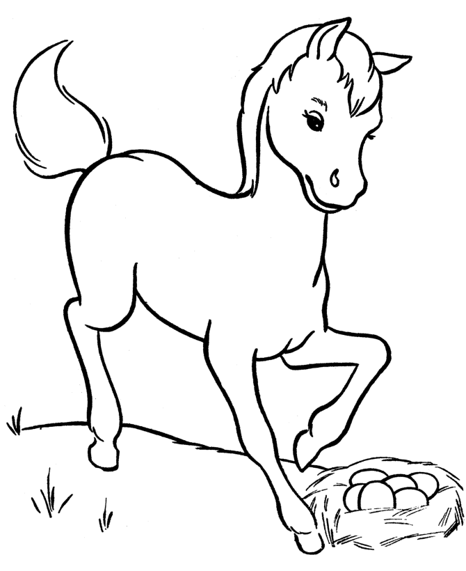 Foal coloring #11, Download drawings
