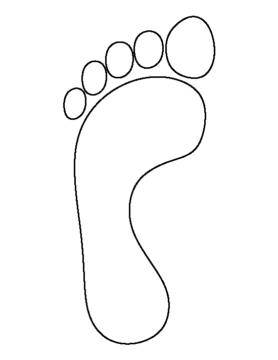 Footprint coloring #15, Download drawings