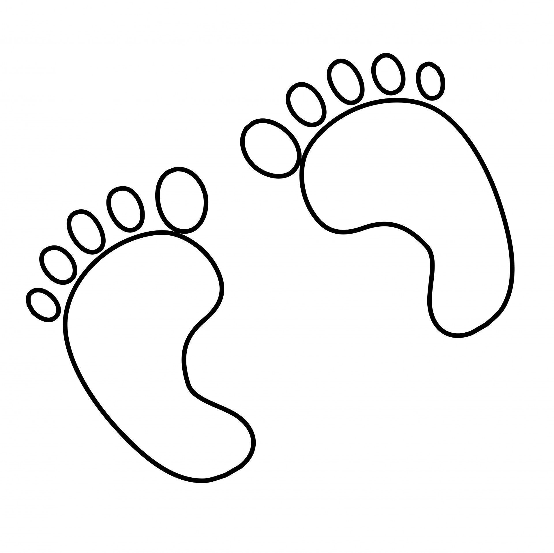 Footsteps coloring #5, Download drawings