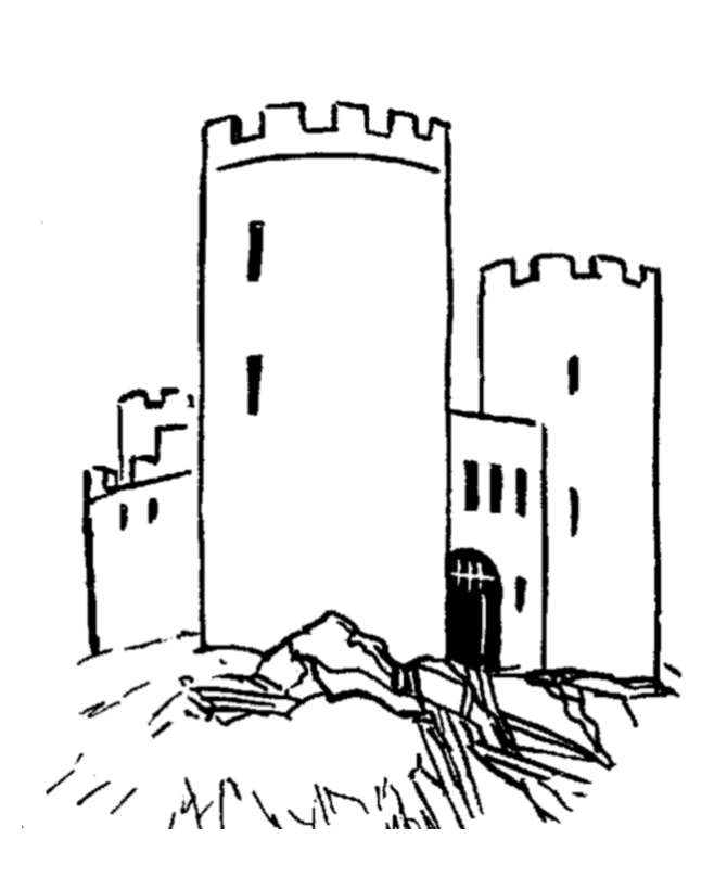 Fortress coloring #1, Download drawings