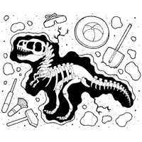 Fossil coloring #20, Download drawings