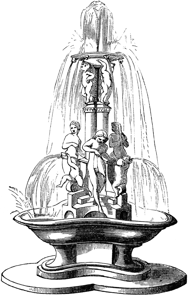Fountain clipart #2, Download drawings