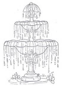 Fountain coloring #9, Download drawings