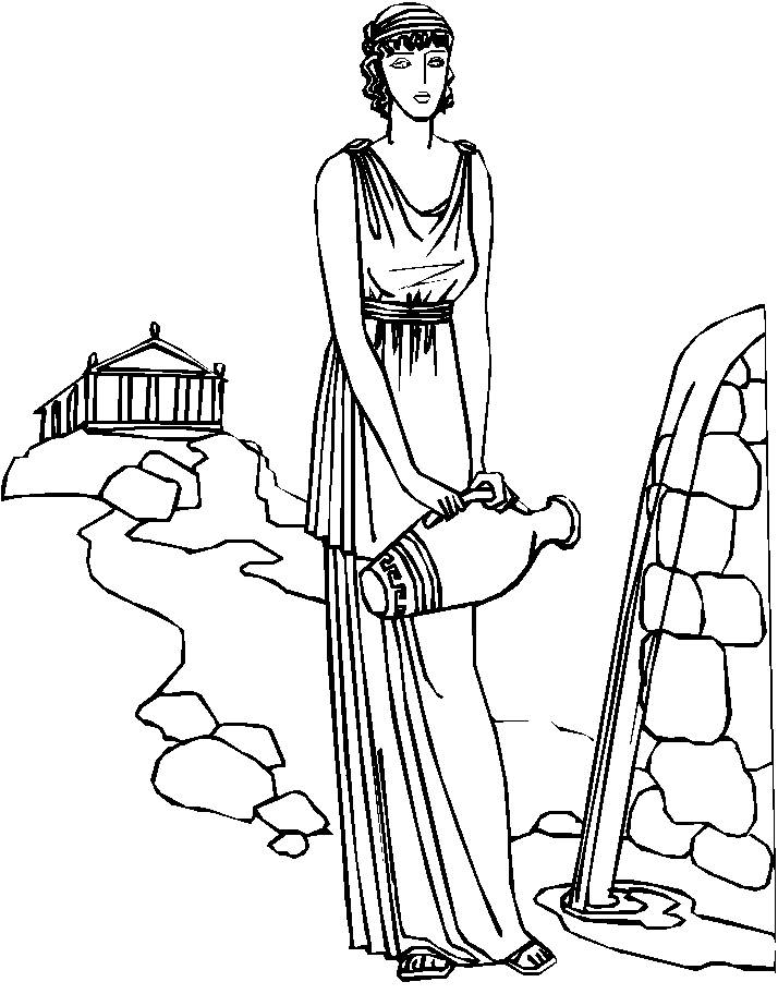 Fountain coloring #2, Download drawings