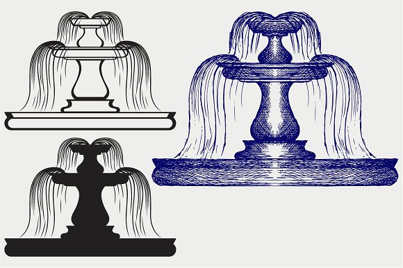 Fountain svg #5, Download drawings