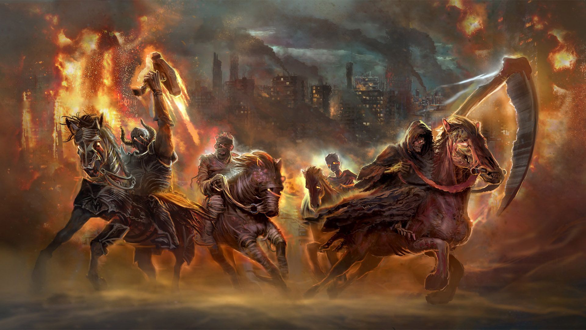 Four Horsemen Of The Apocalypse clipart #6, Download drawings