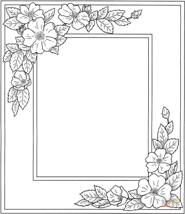 Frame coloring #14, Download drawings