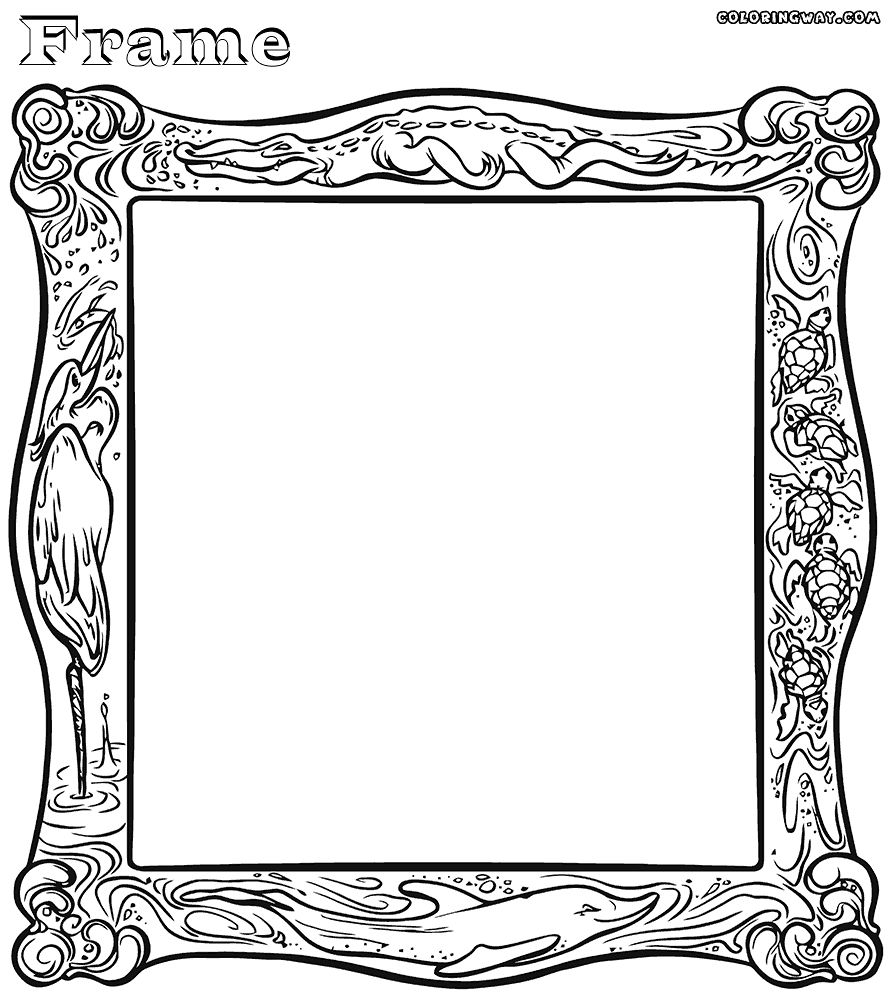 Frame coloring #17, Download drawings
