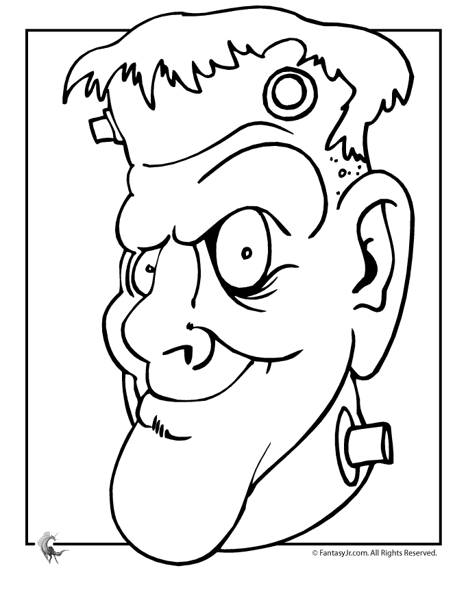 Frankenstein coloring #11, Download drawings