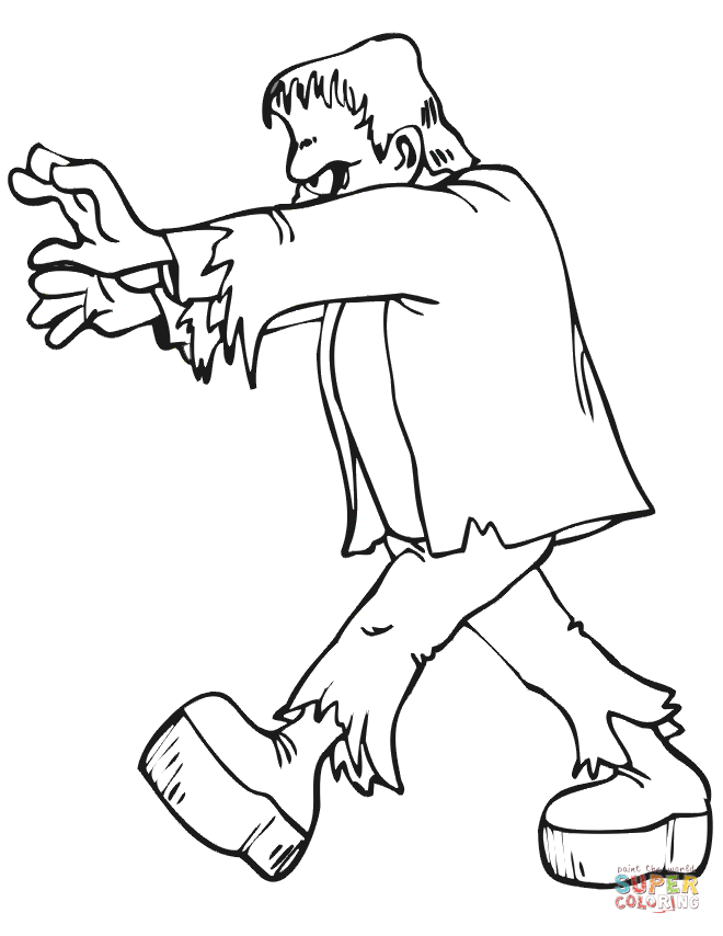 Frankenstein coloring #19, Download drawings