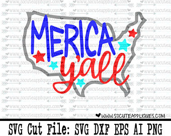 SVG, Merica yall svg, socuteappliques, freedom svg, USA svg, silhouette c.....