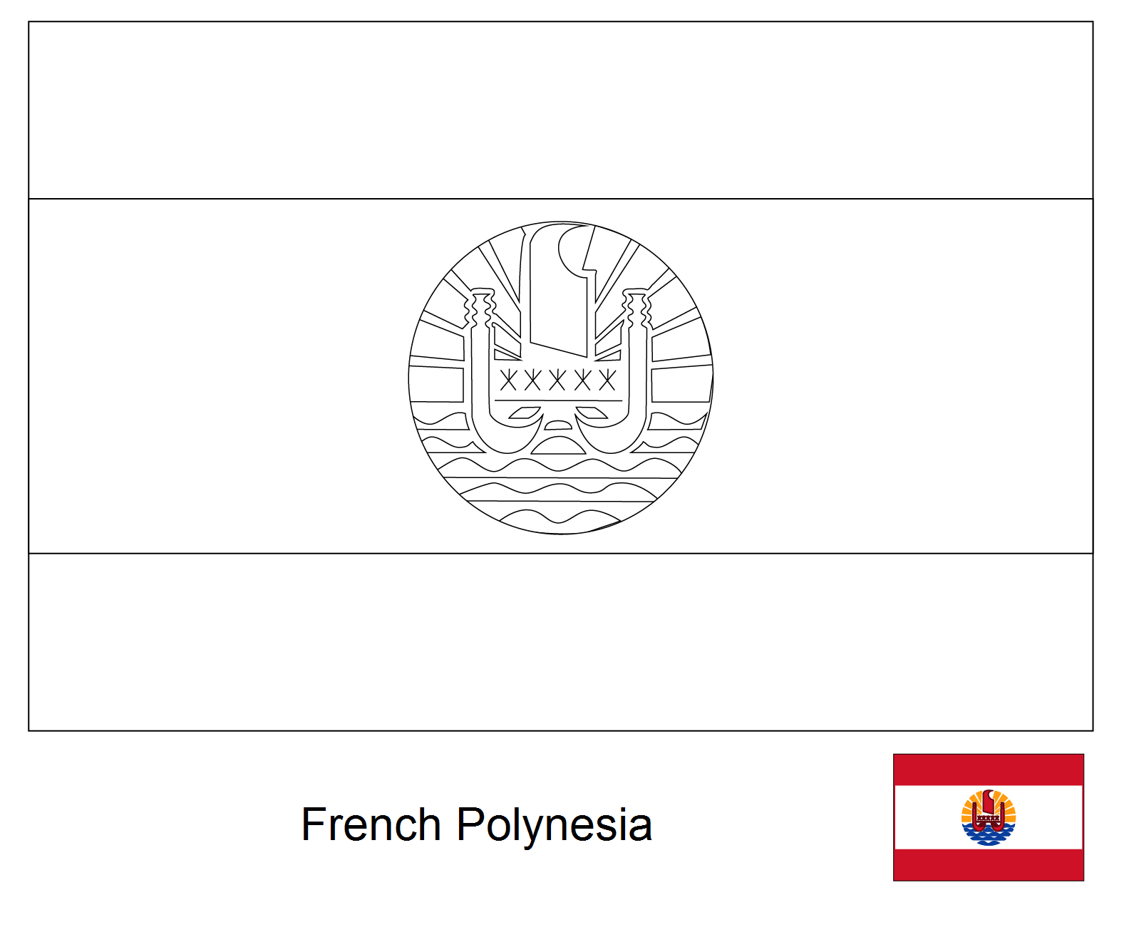 French Polynesia coloring #10, Download drawings