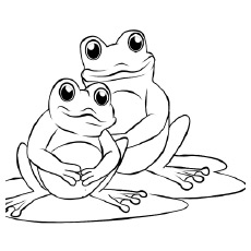 Frog coloring #1, Download drawings