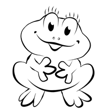 Frog coloring #10, Download drawings