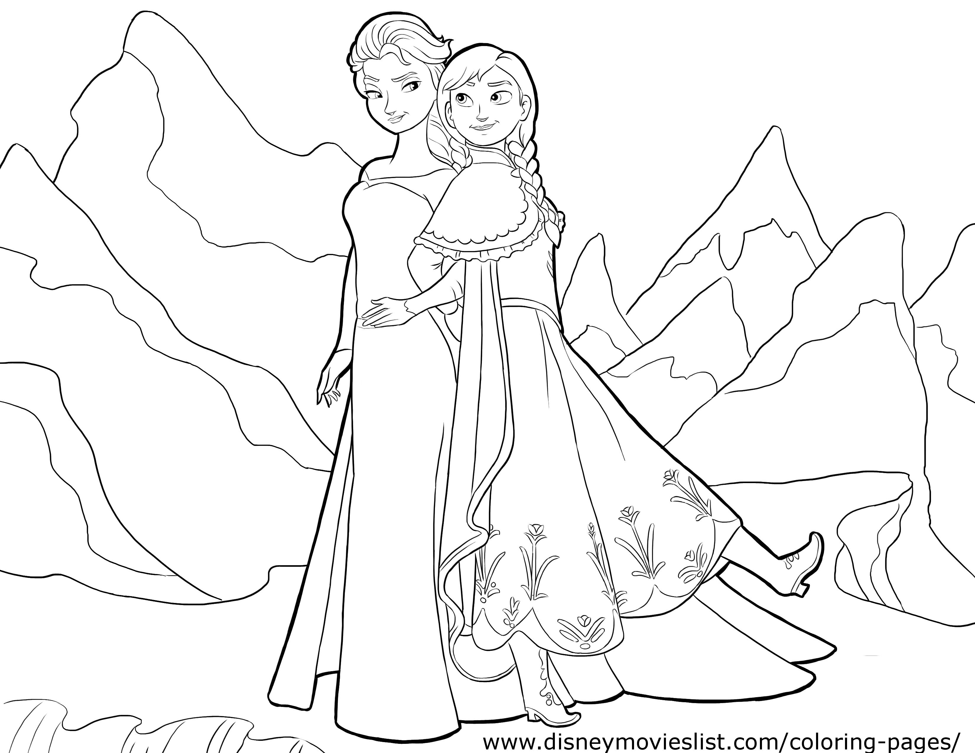 Frozen coloring #4, Download drawings