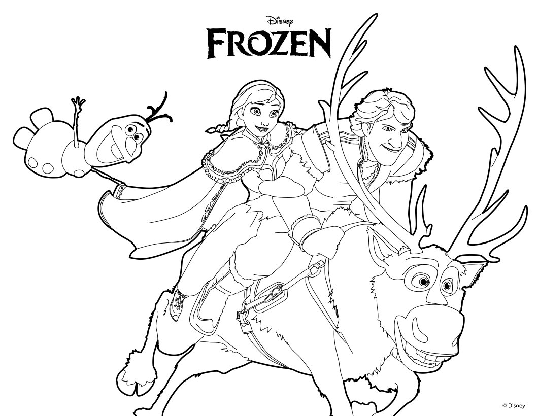 Frozen coloring #13, Download drawings