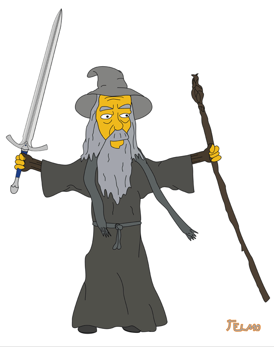 Gandalf clipart #13, Download drawings