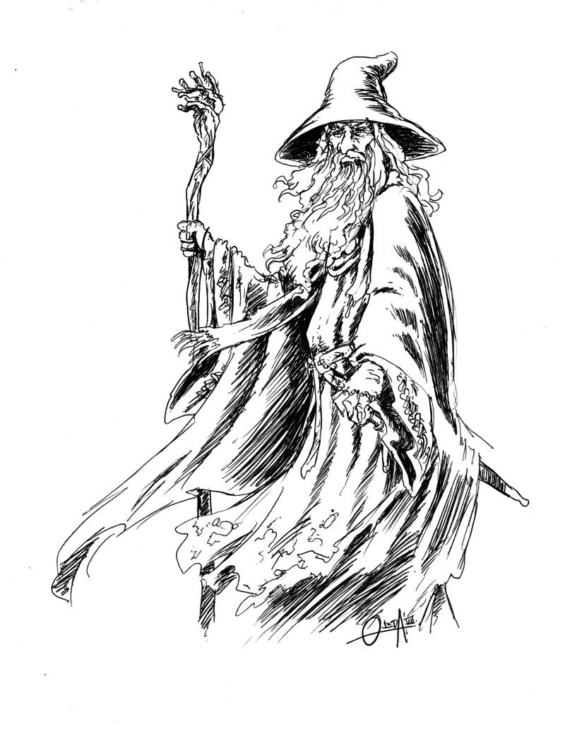 Gandalf coloring #19, Download drawings