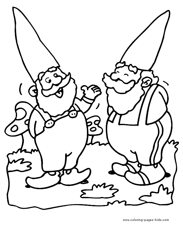 Garden Gnome coloring #6, Download drawings