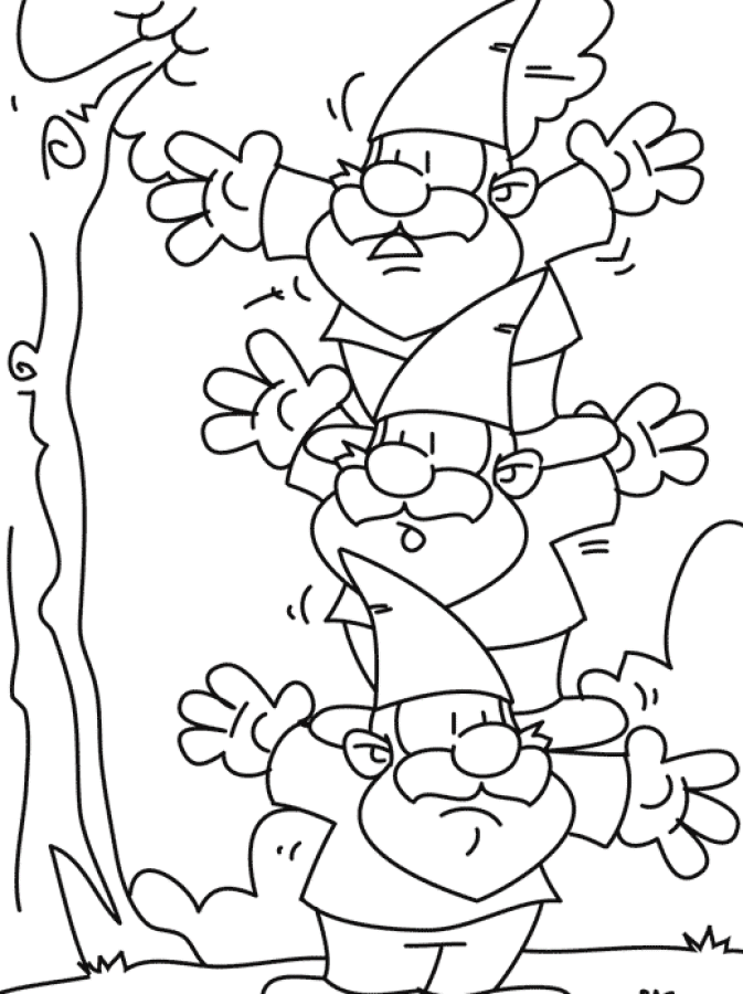 Garden Gnome coloring #2, Download drawings