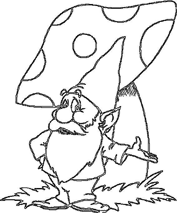 Gnome coloring #19, Download drawings