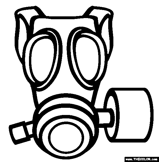 Gas Mask coloring #20, Download drawings