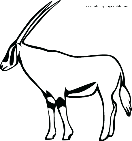 Gazelle coloring #10, Download drawings