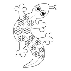Gecko coloring #6, Download drawings