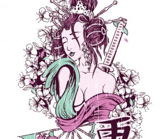 Geisha svg #1, Download drawings