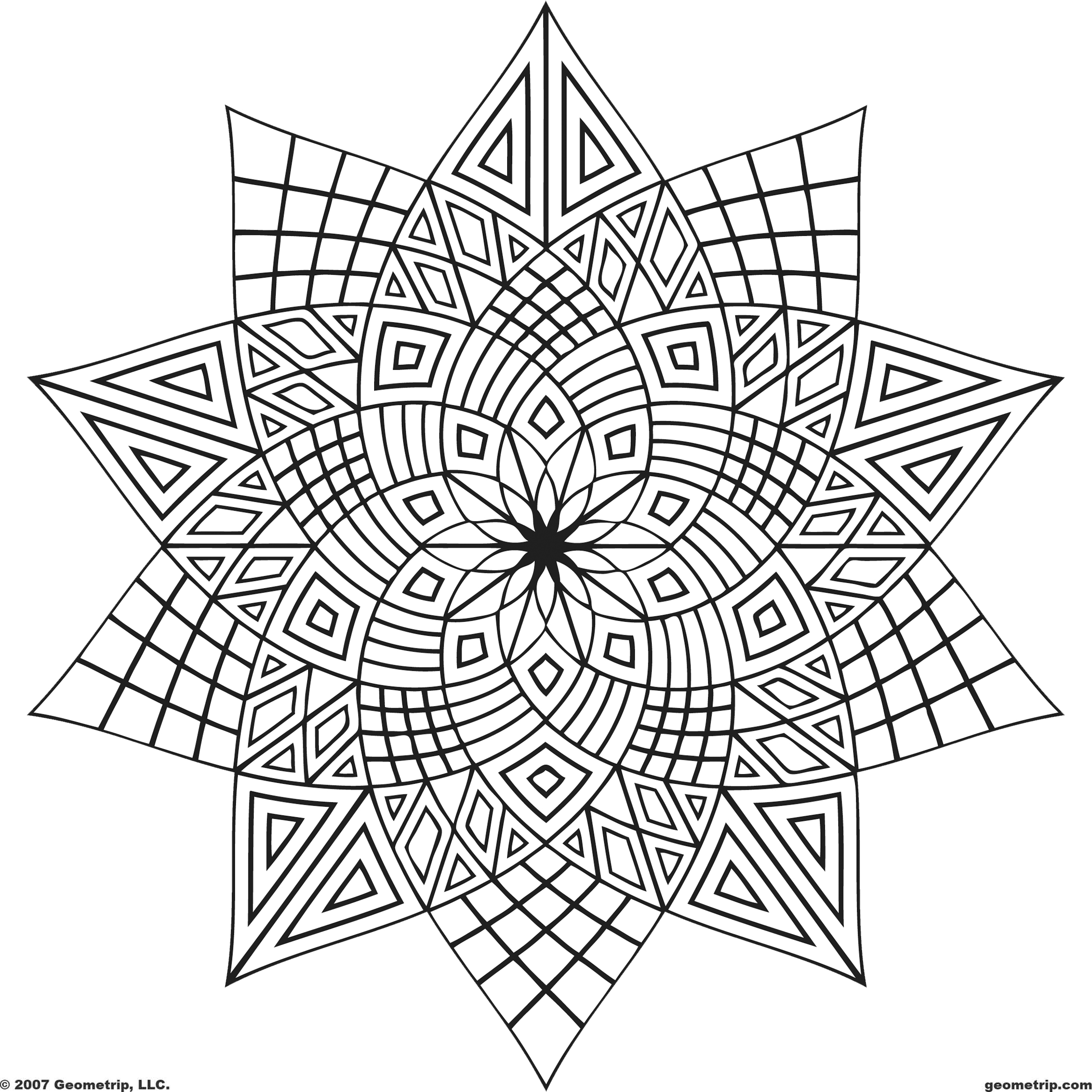 Geometry coloring #1, Download drawings