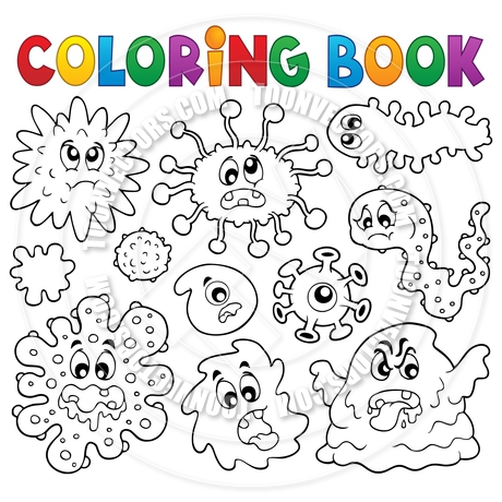 Germ coloring #14, Download drawings