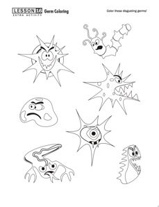 Germs coloring #5, Download drawings