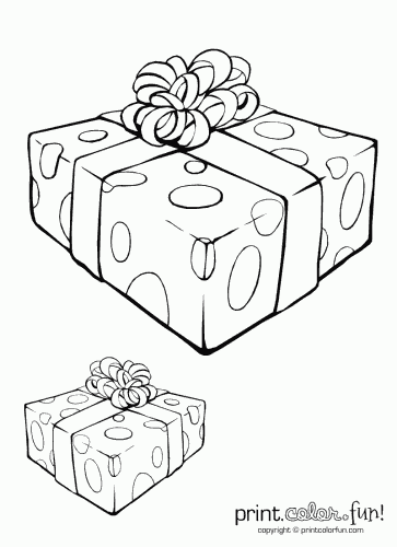 Gift coloring #3, Download drawings