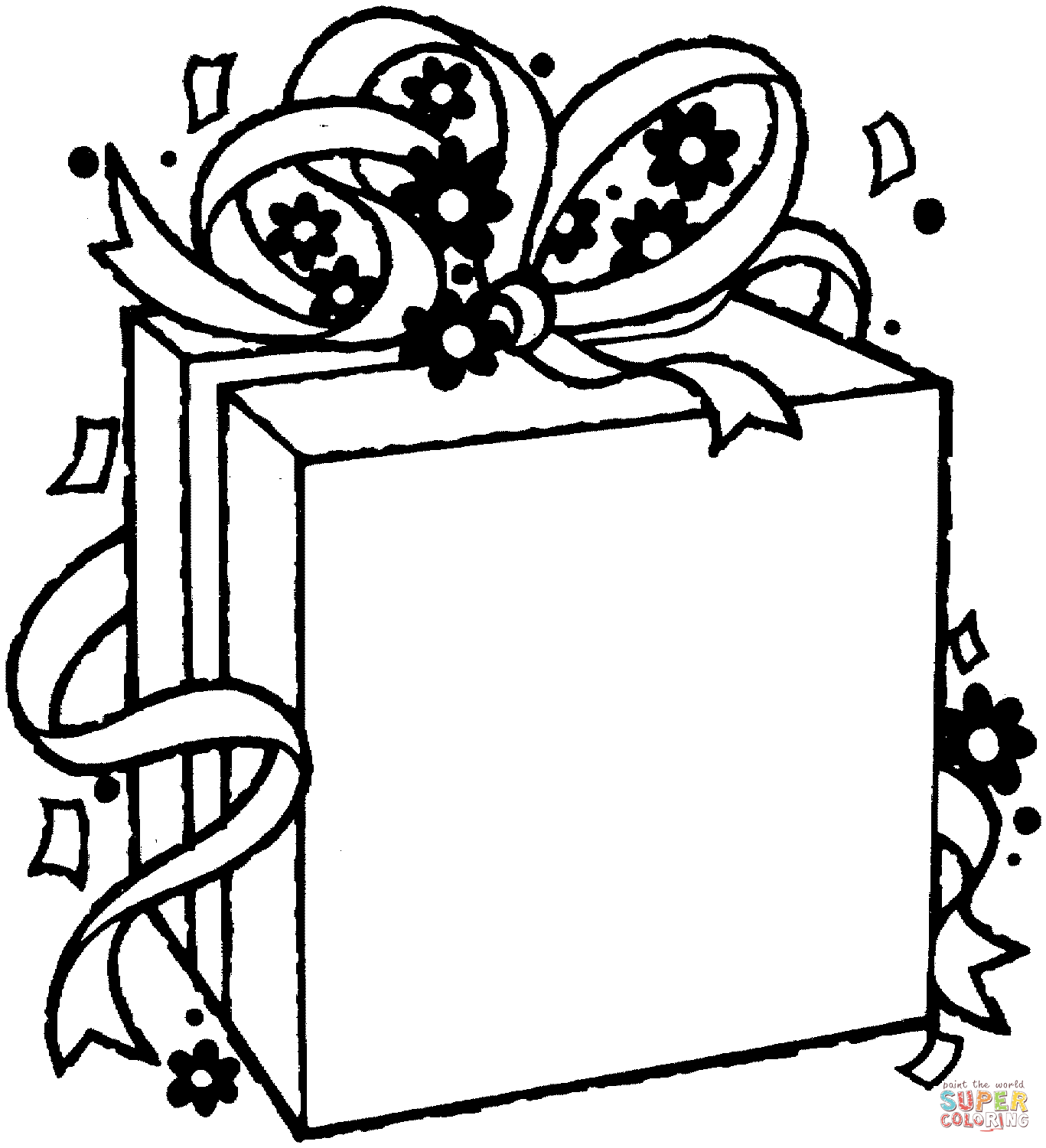 Gift coloring #1, Download drawings