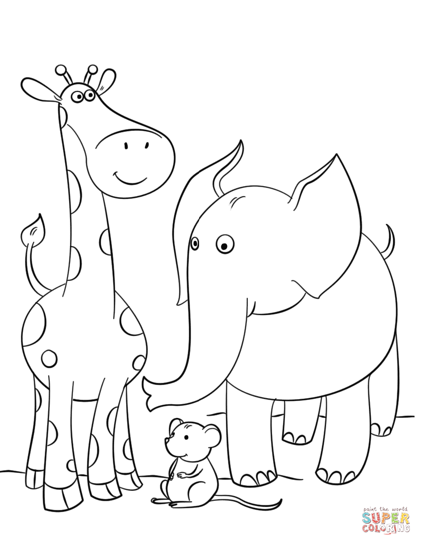 Giraffe coloring #7, Download drawings