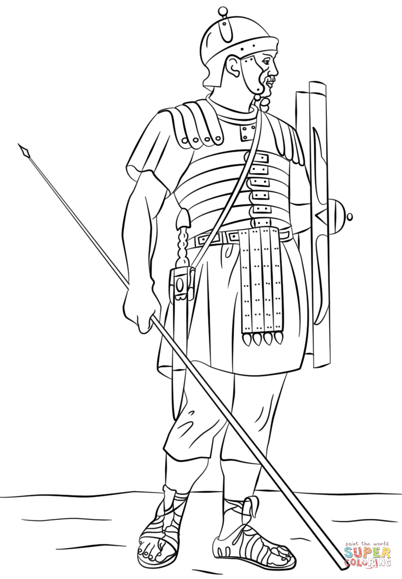 Gladiator coloring #1, Download drawings