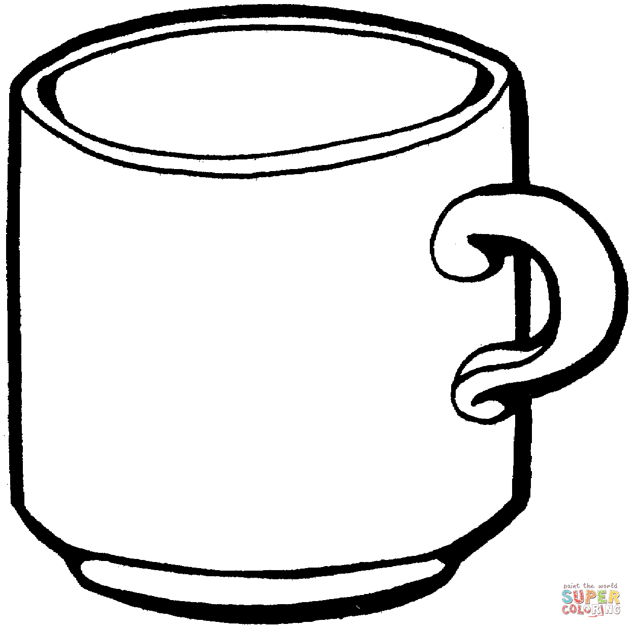 Tea Cup coloring #16, Download drawings