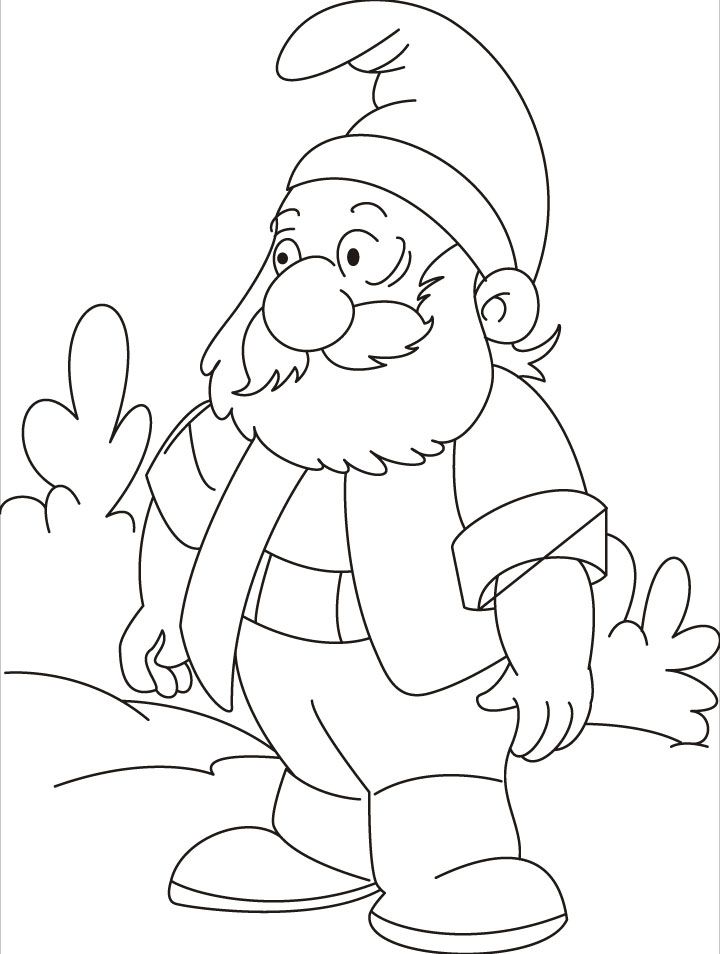 Gnome coloring #6, Download drawings