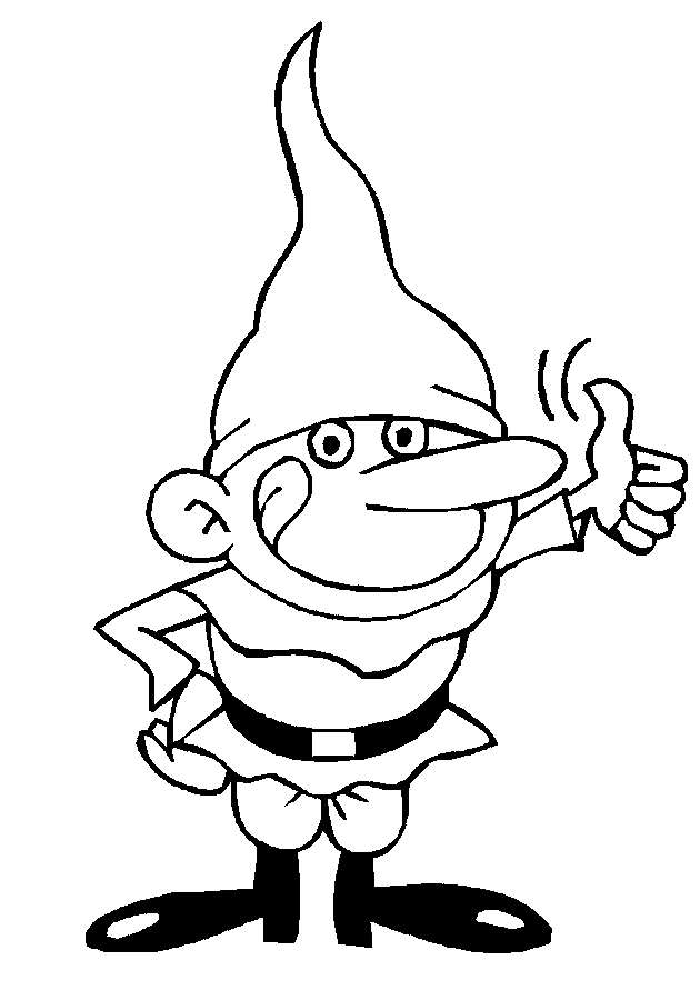 Gnome coloring #18, Download drawings