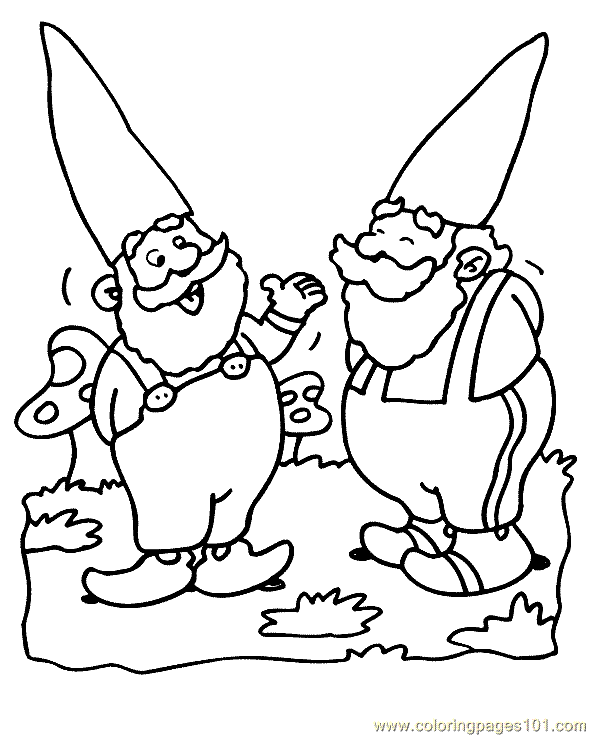 Gnome coloring #14, Download drawings