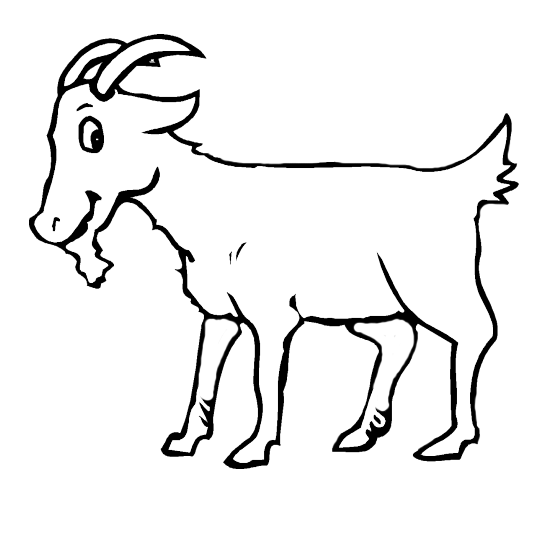 Goat coloring #8, Download drawings