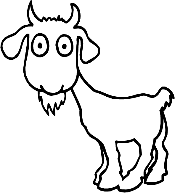 Goat coloring #11, Download drawings