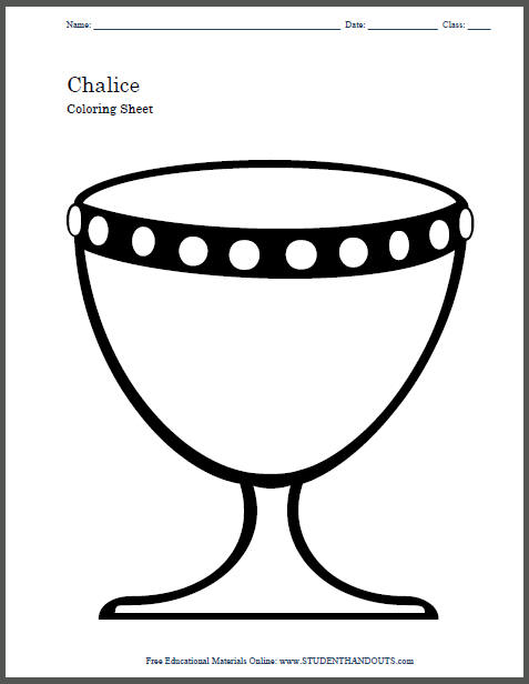 Goblet coloring #2, Download drawings