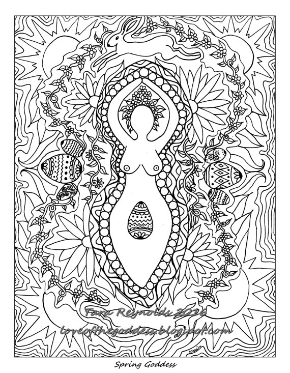 Goddess coloring #14, Download drawings