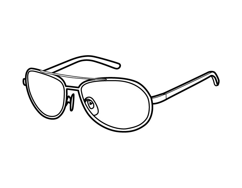 Goggles coloring #2, Download drawings