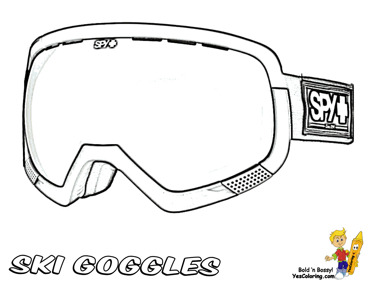 Goggles coloring #18, Download drawings